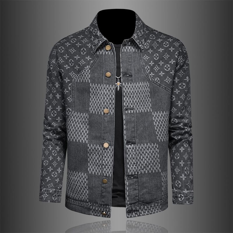 Fashion Printed Denim Jacket PD1023080301