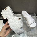 New Fashion trend C logo 7.5 cm Women's high-heeled Slippers- PD05202380307