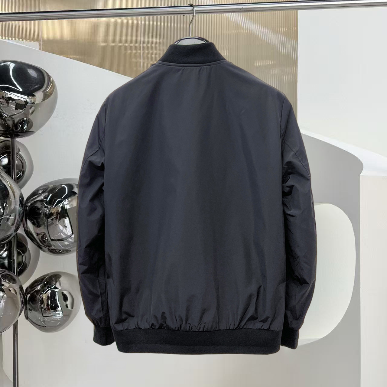 New P Logo Black Men's JacketPD052025102701