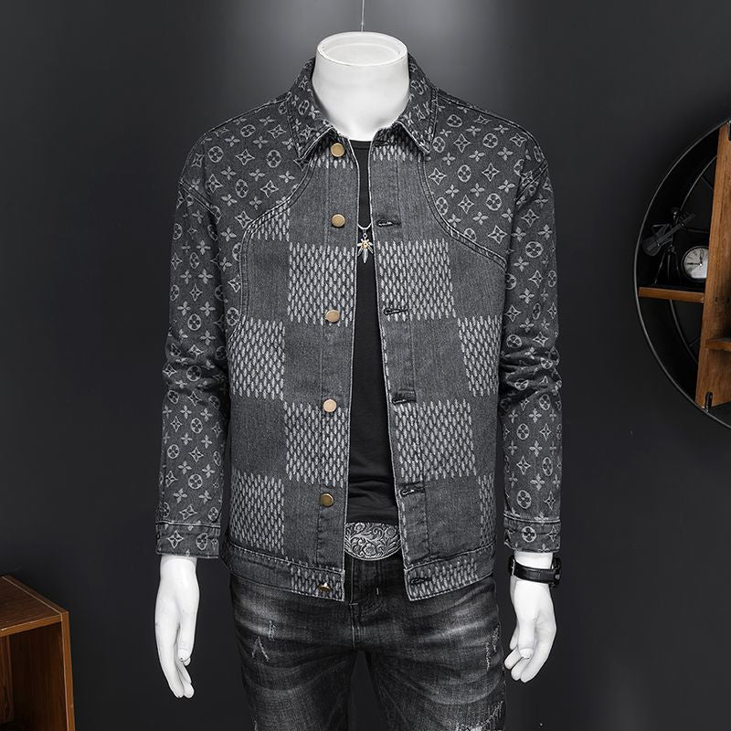 Fashion Printed Denim Jacket PD1023080301