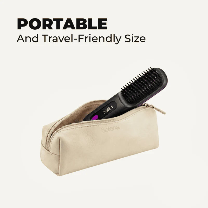Rechargeable Hair Straightener, Portable Straightener Brush for Travel