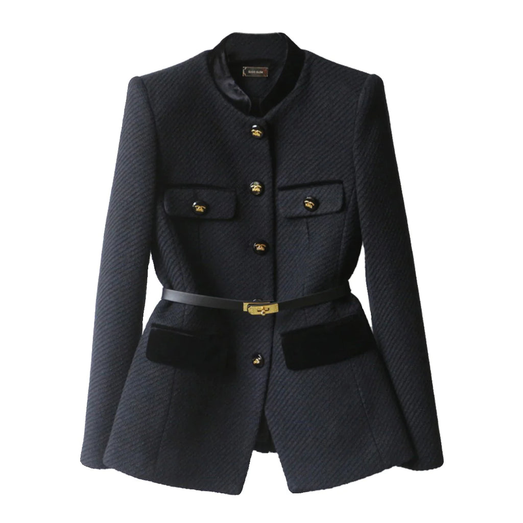 Autumn And Winter New Fashion Long Waist Slimming Coat PD052024011009