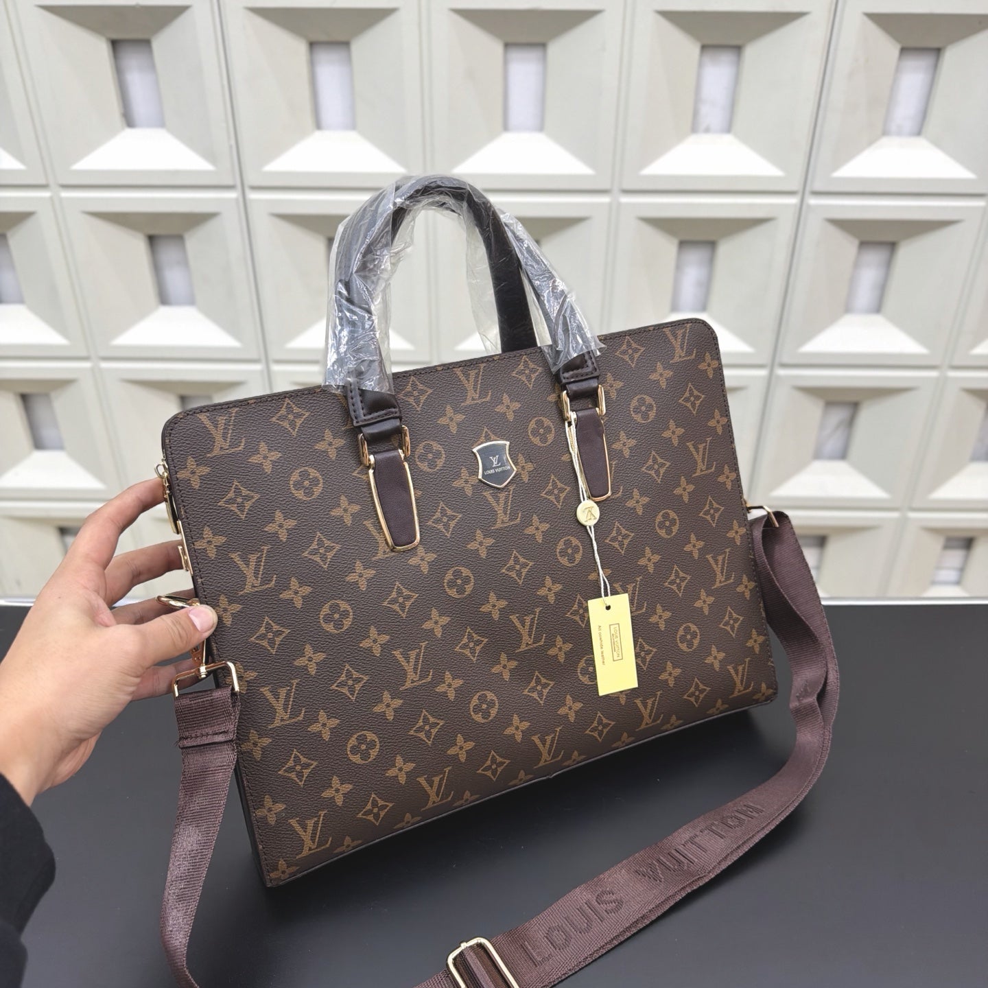 New Black Leather Male or Female BagsXC052026020306