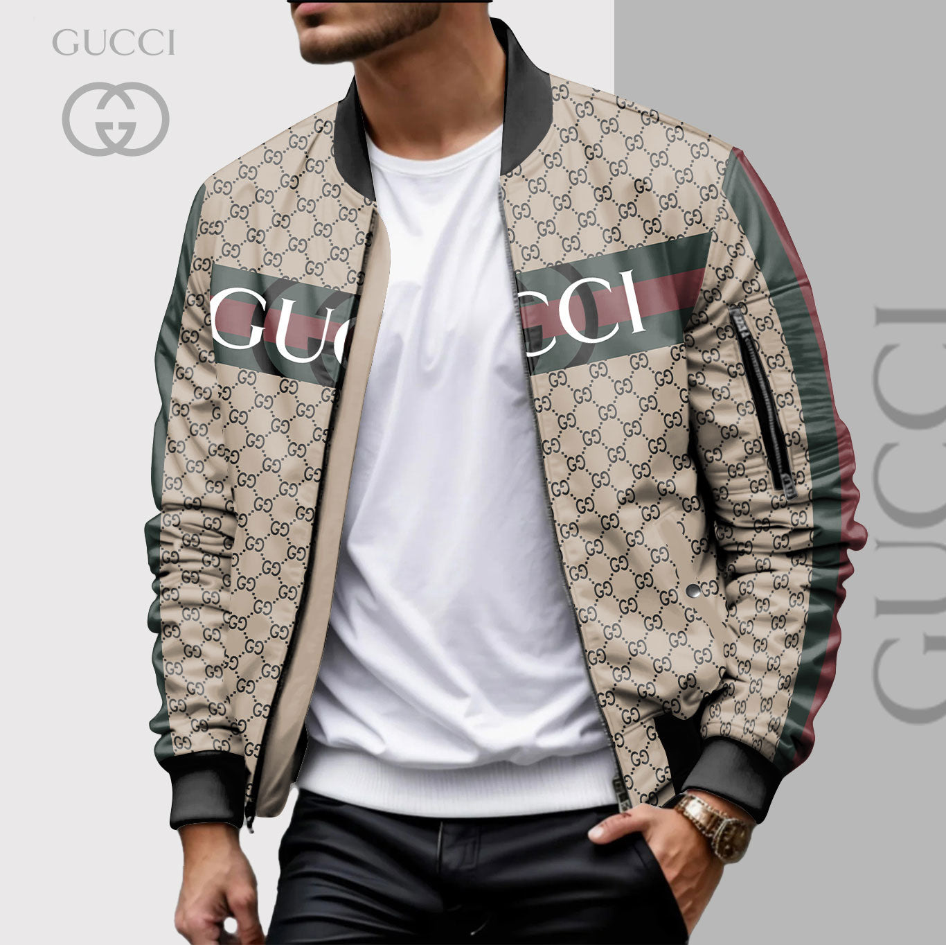 New Fashion G Logo handmade Men's JacketXC052025092403