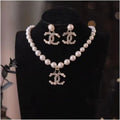 New Fashion C Logo Women's Earrings and Necklace set