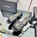 New C Logo Leather Women's ShoesXC052025041402