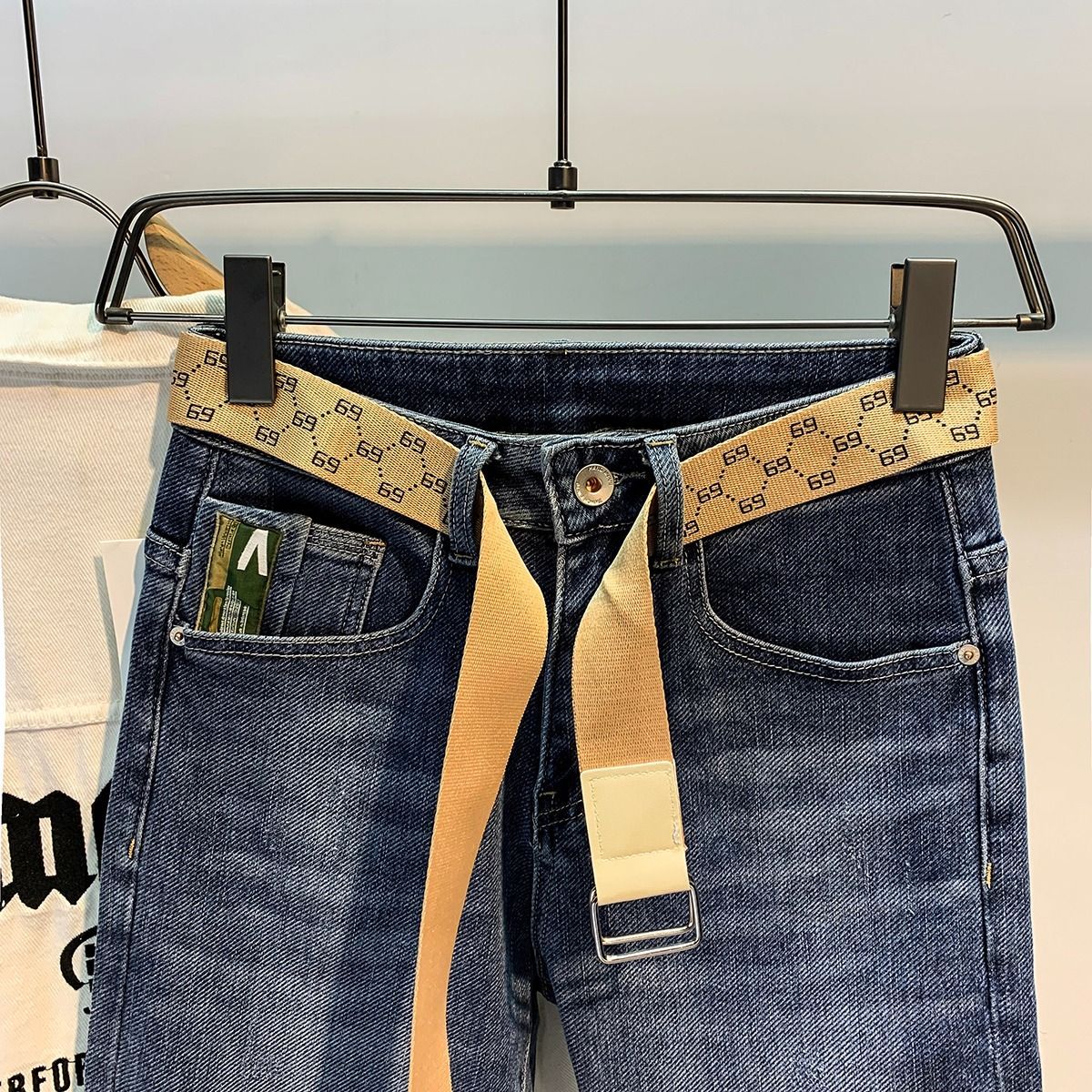 High-end Light Luxury Slim-fit Stretch Men's Trousers 1024073122