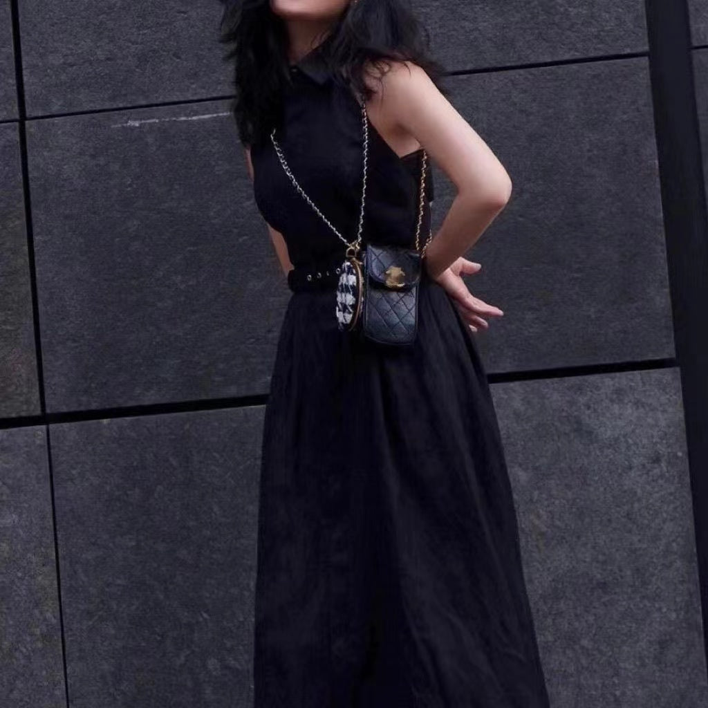 New Black Leather C Logo Women's BagsPD052024090301