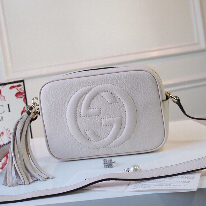 New White Leather Women's Bags