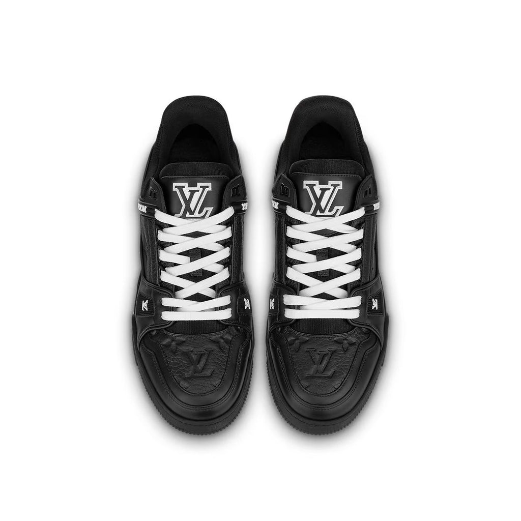 New black V Logo Leather Men's SneakersPD052025040218