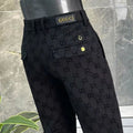 fashionable all-match G Logo slim fit trousers