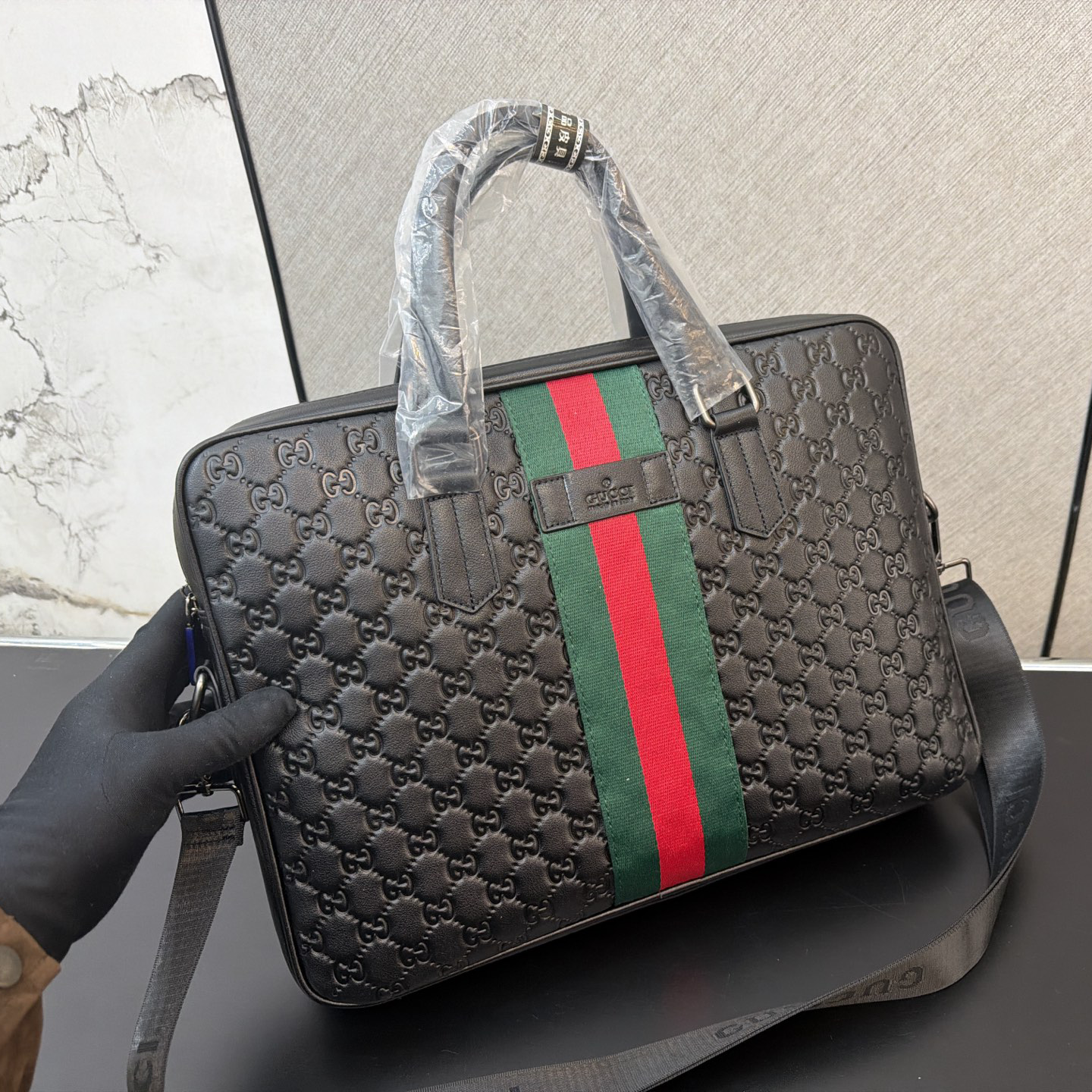 New Black Leather Men's bagsXC052026042213