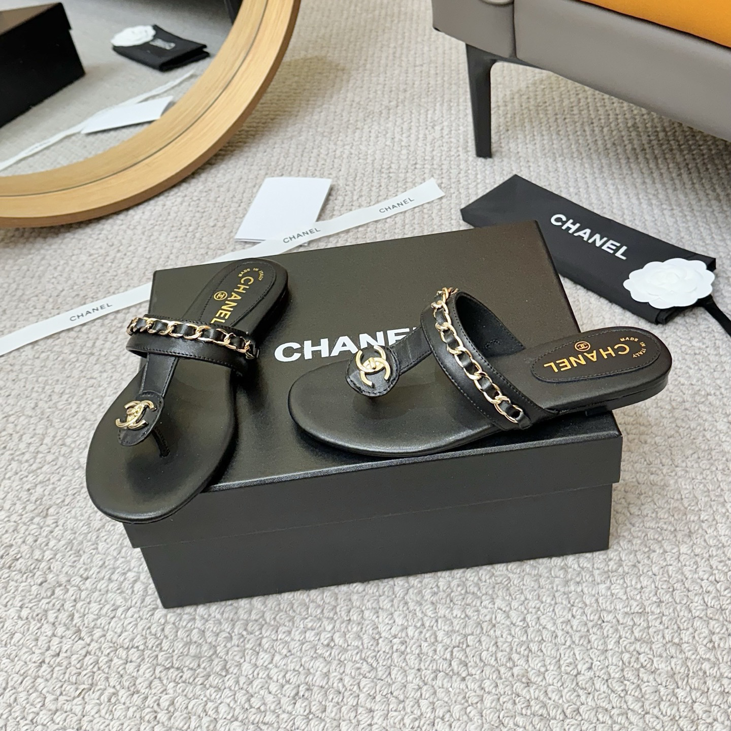 New C Logo Handmade Fashion Women's SlippersXC052025042805