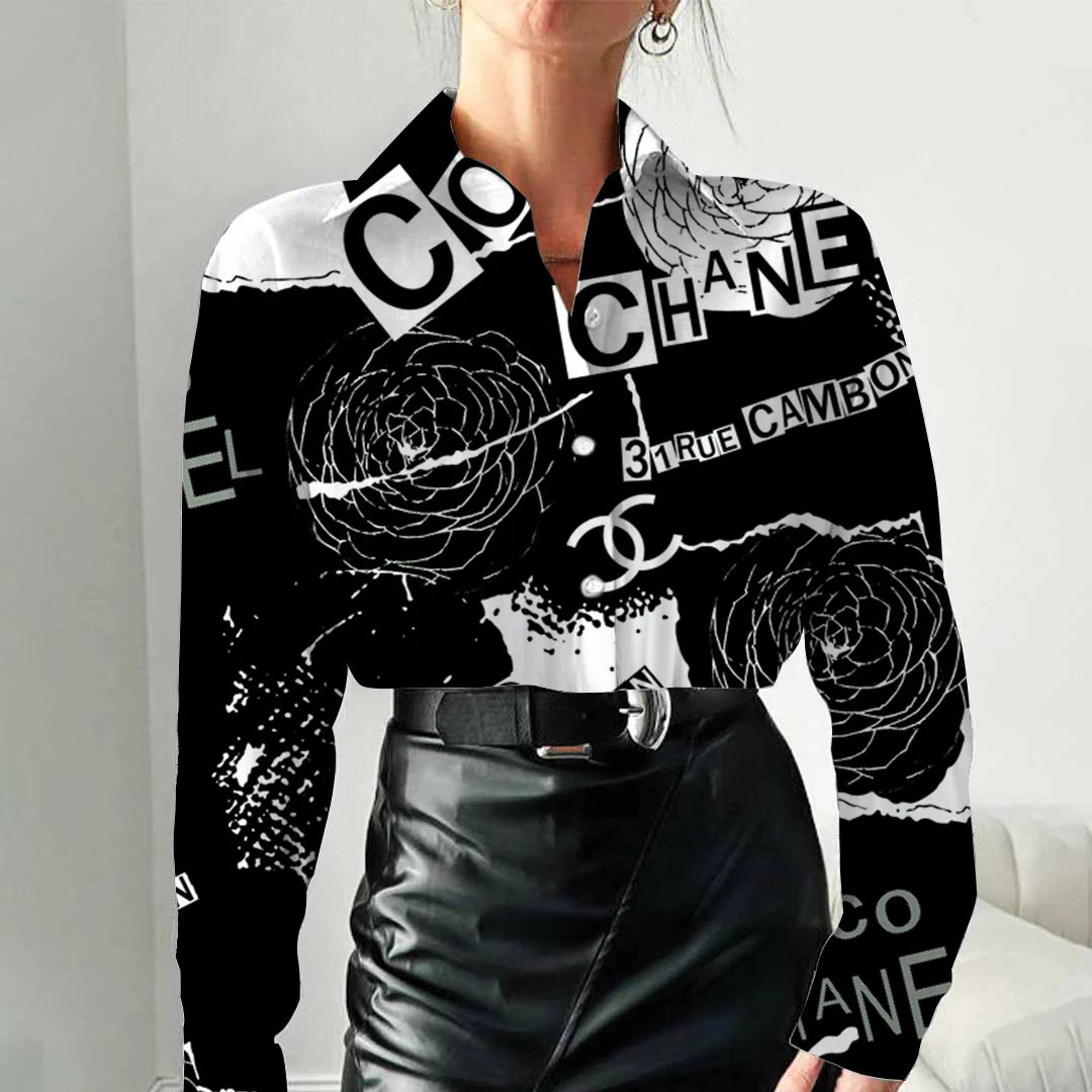 New Fashion Classic Versatile Long Sleeve Shirt 3D1024052921