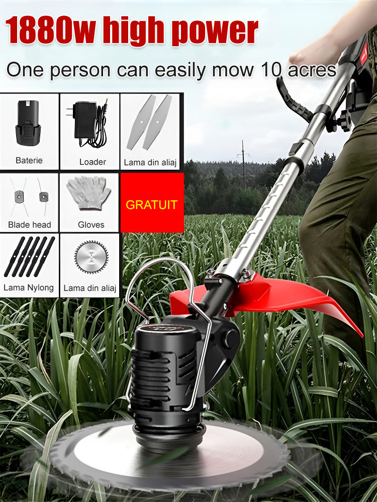 【Portable lithium battery garden lawn mower】50%OFF💰Weeding has become a pleasure.