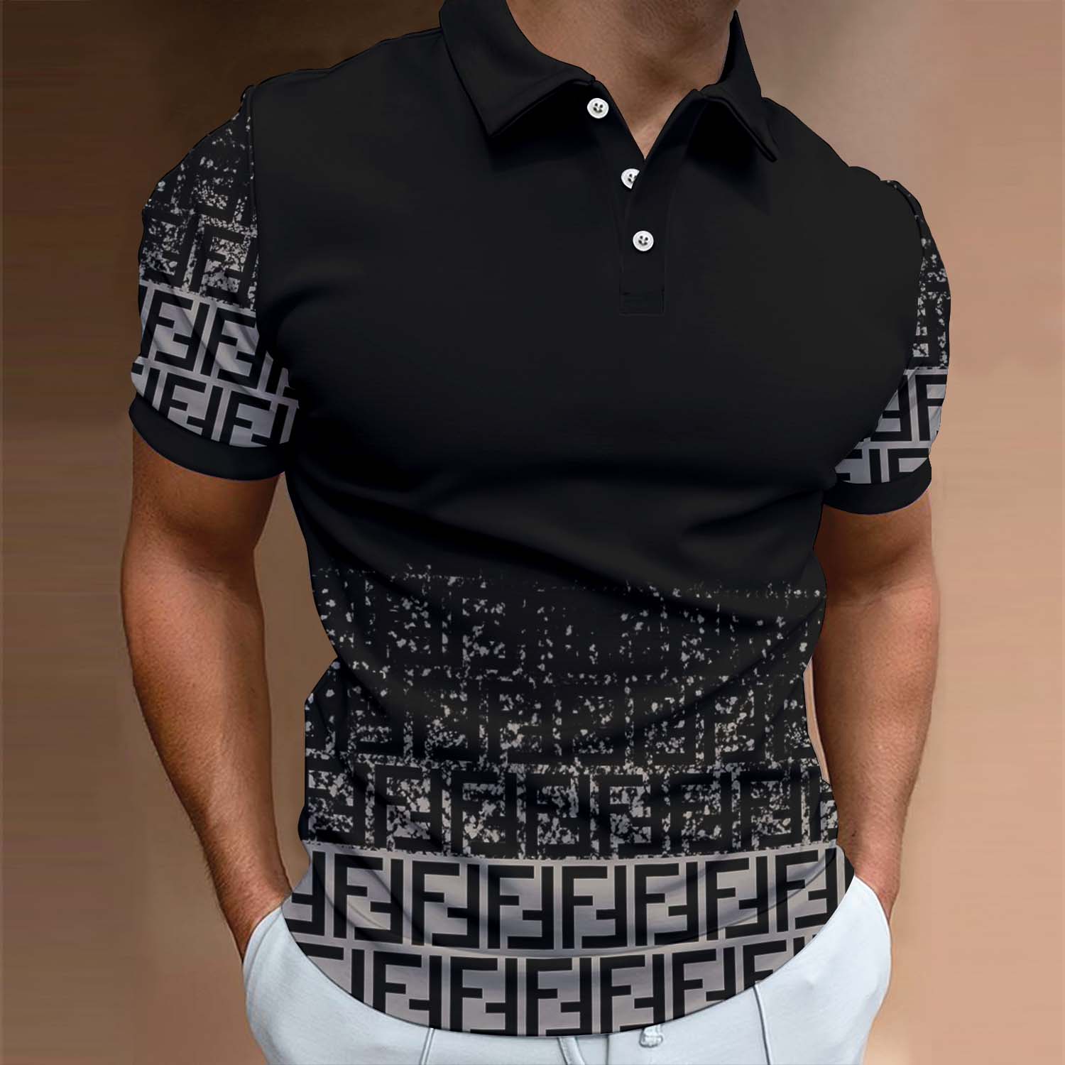 Men's Summer Fashion Printed Polo Shirts 3D1024041803