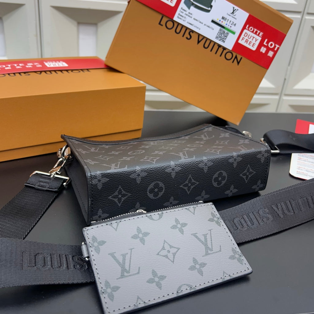 new handmade leather V Logo 24cm bagsXC052025102302
