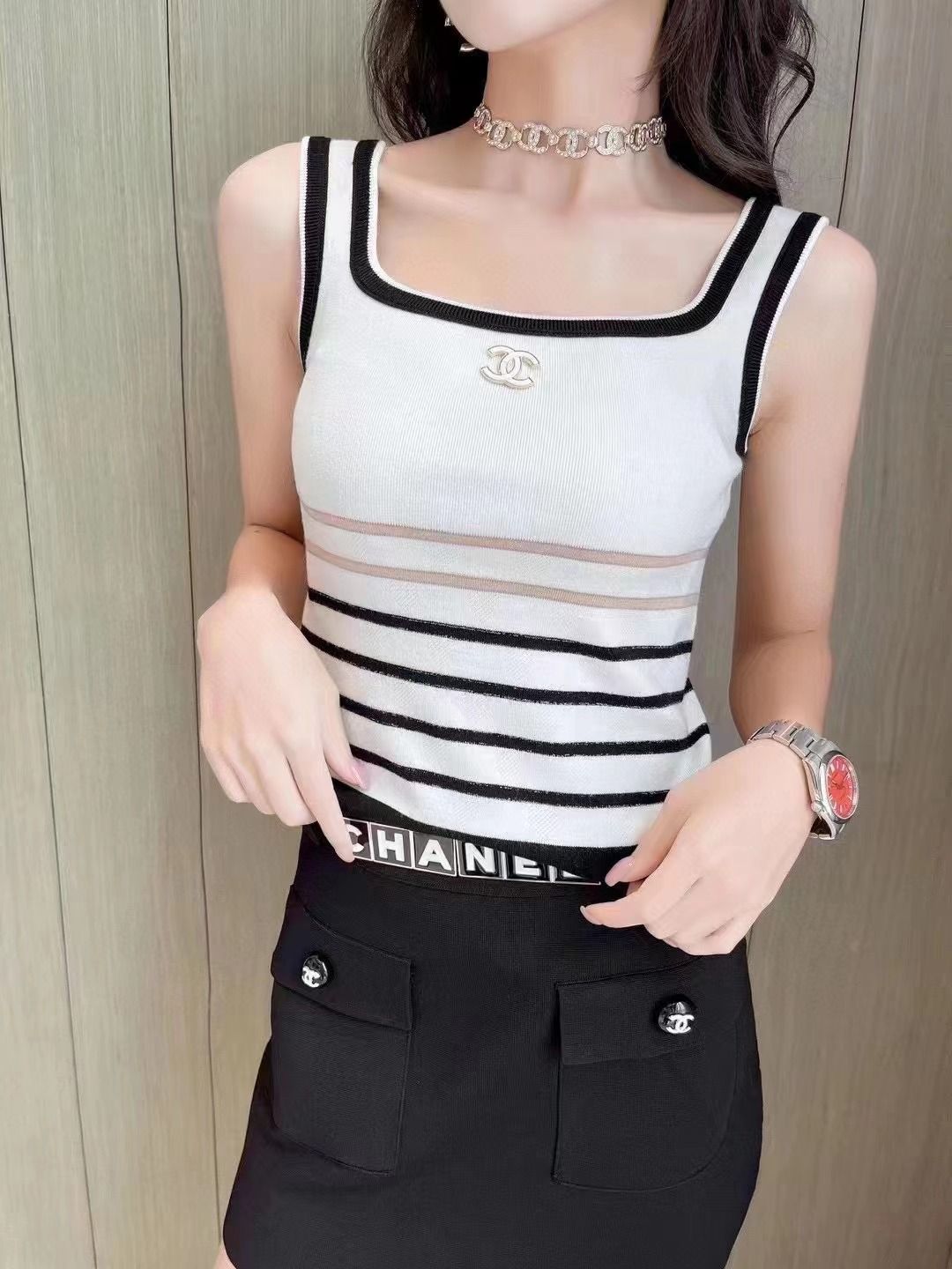 New Black and White Summer Women's ClothesPD052025022002