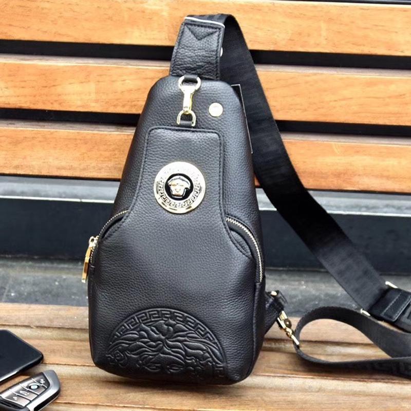 New Fashion Versatile Cowhide Chest Bag 1023121516
