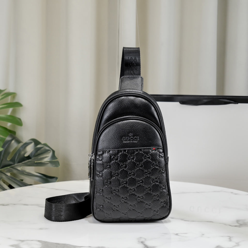 Black Leather New Classic Style G Logo Luxury Bags-PD05202372408