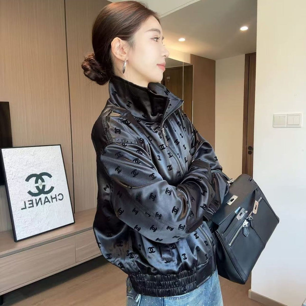 Fashion black Comfortable Women's JacketPD052026031001
