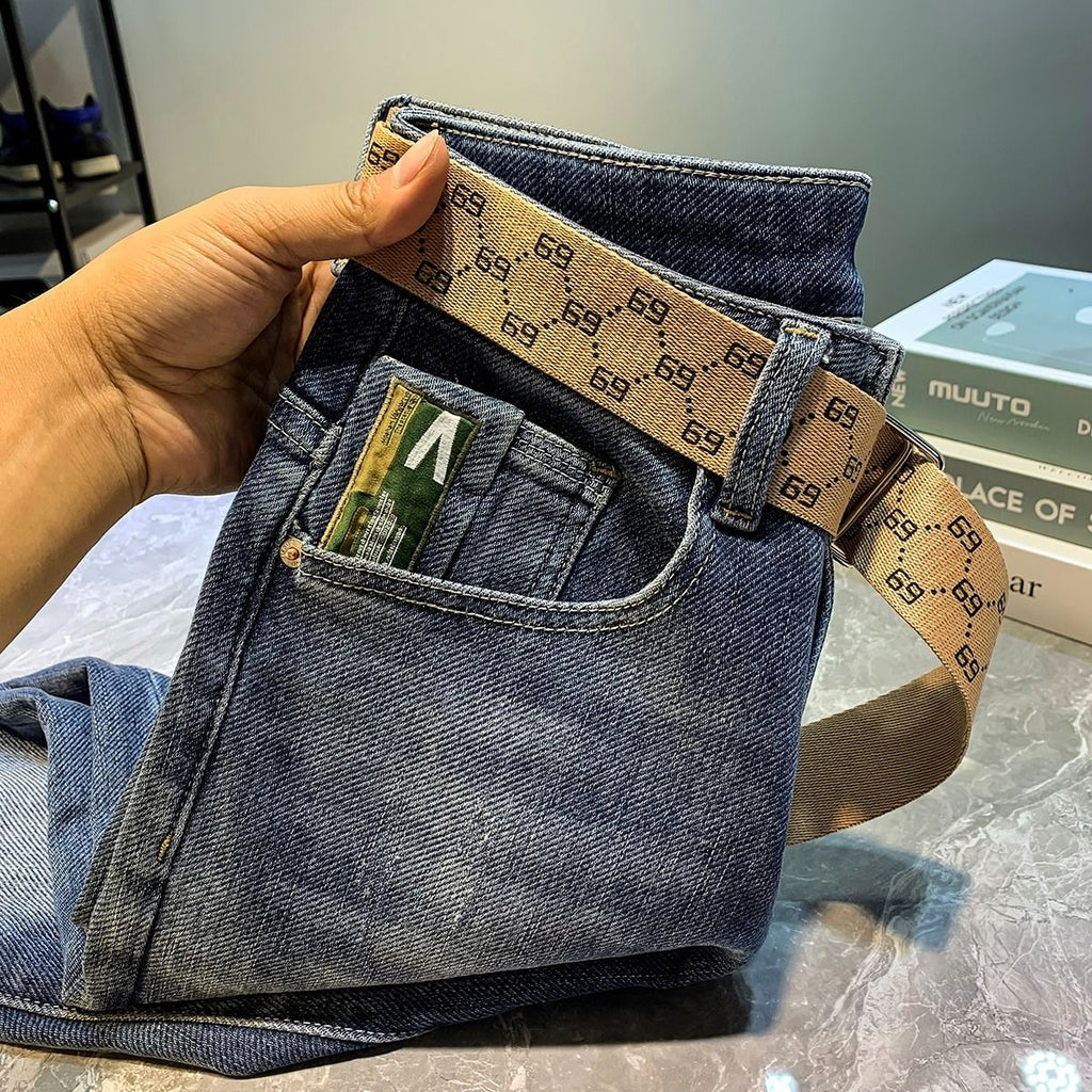 High-end Light Luxury Slim-fit Stretch Men's Trousers 1024073122