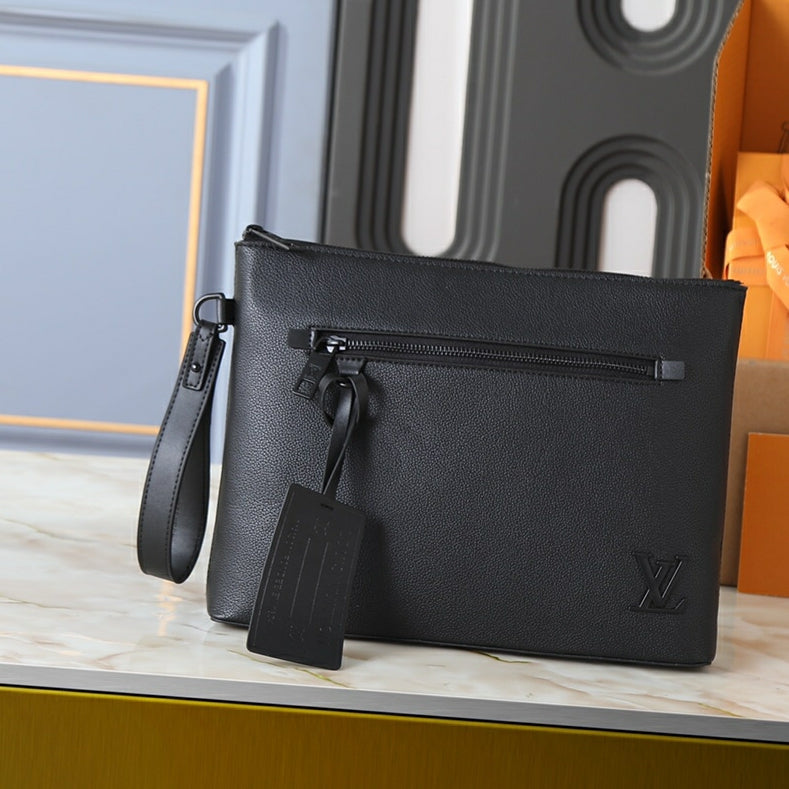 New Black Leather Men's BagsPD052026030904