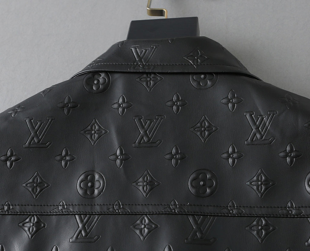 New 2025 leather V Logo Men's JacketXC052025101001