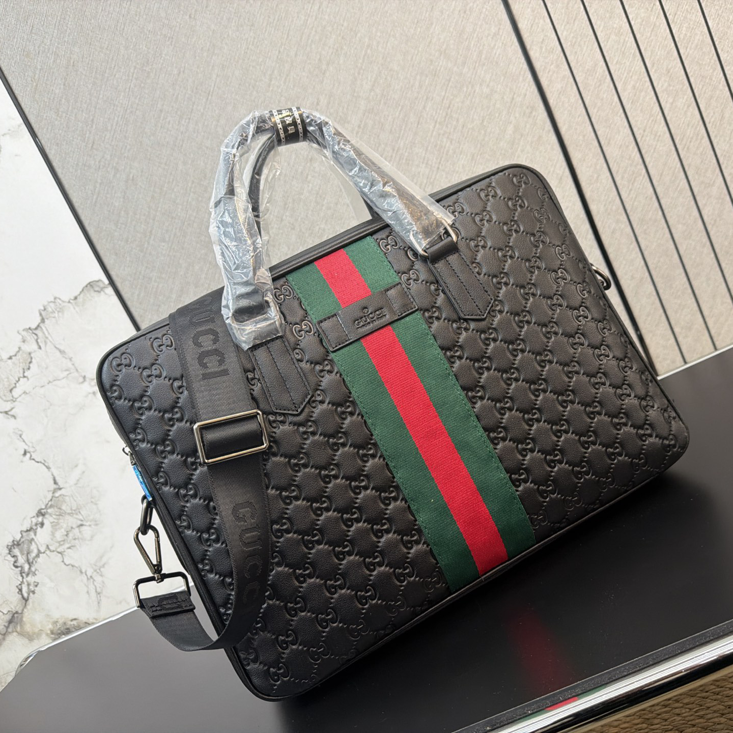 New Black Leather Men's bagsXC052026042213