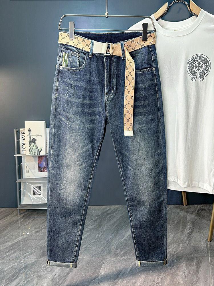 High-end Light Luxury Slim-fit Stretch Men's Trousers 1024073122