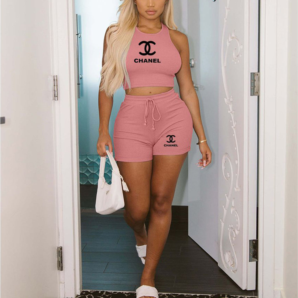 New fashion two-piece short-sleeved shorts PD10041711