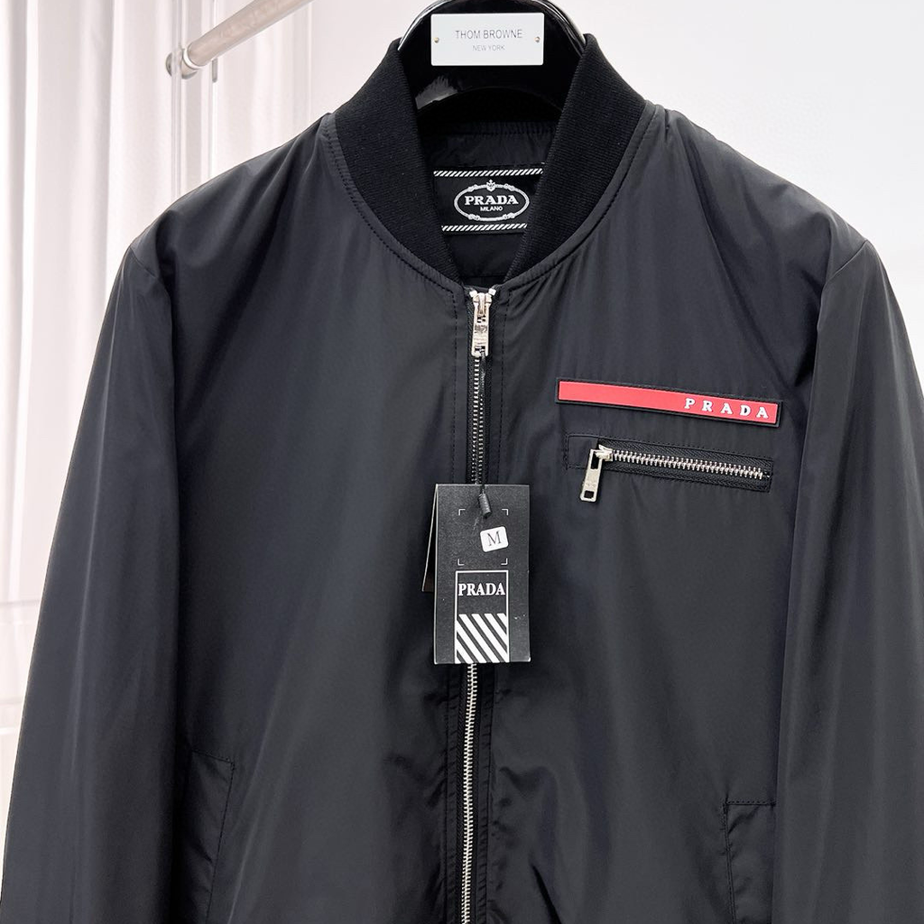 New P Logo Black Men's JacketPD052025102701