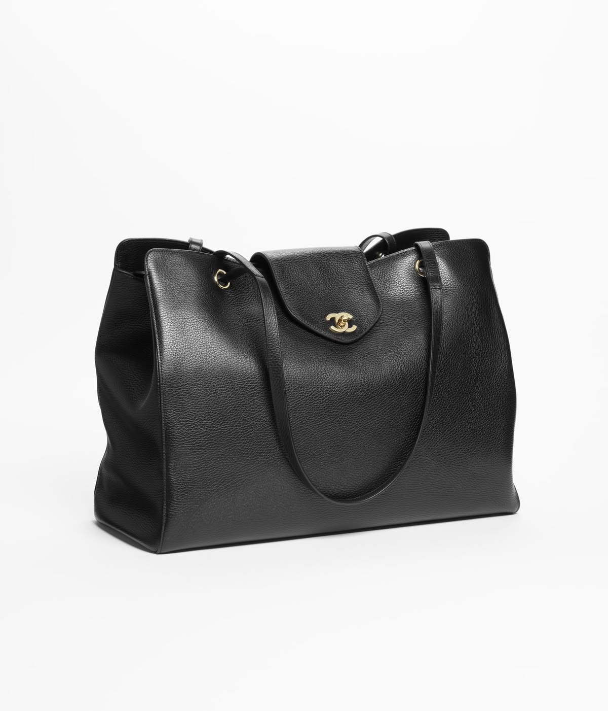 New Black Leather C Logo Women's Bags