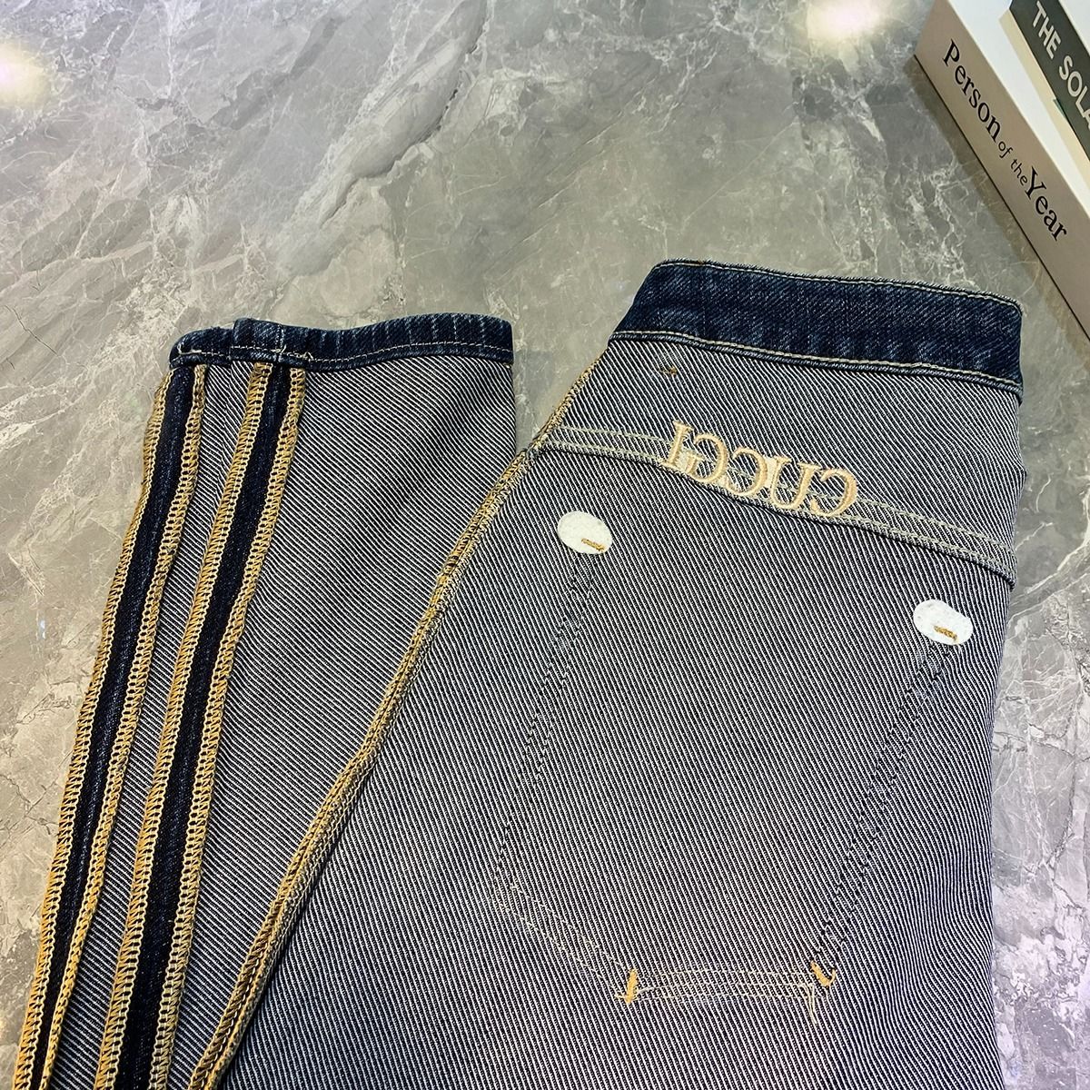 High-end Light Luxury Slim-fit Stretch Men's Trousers 1024073122