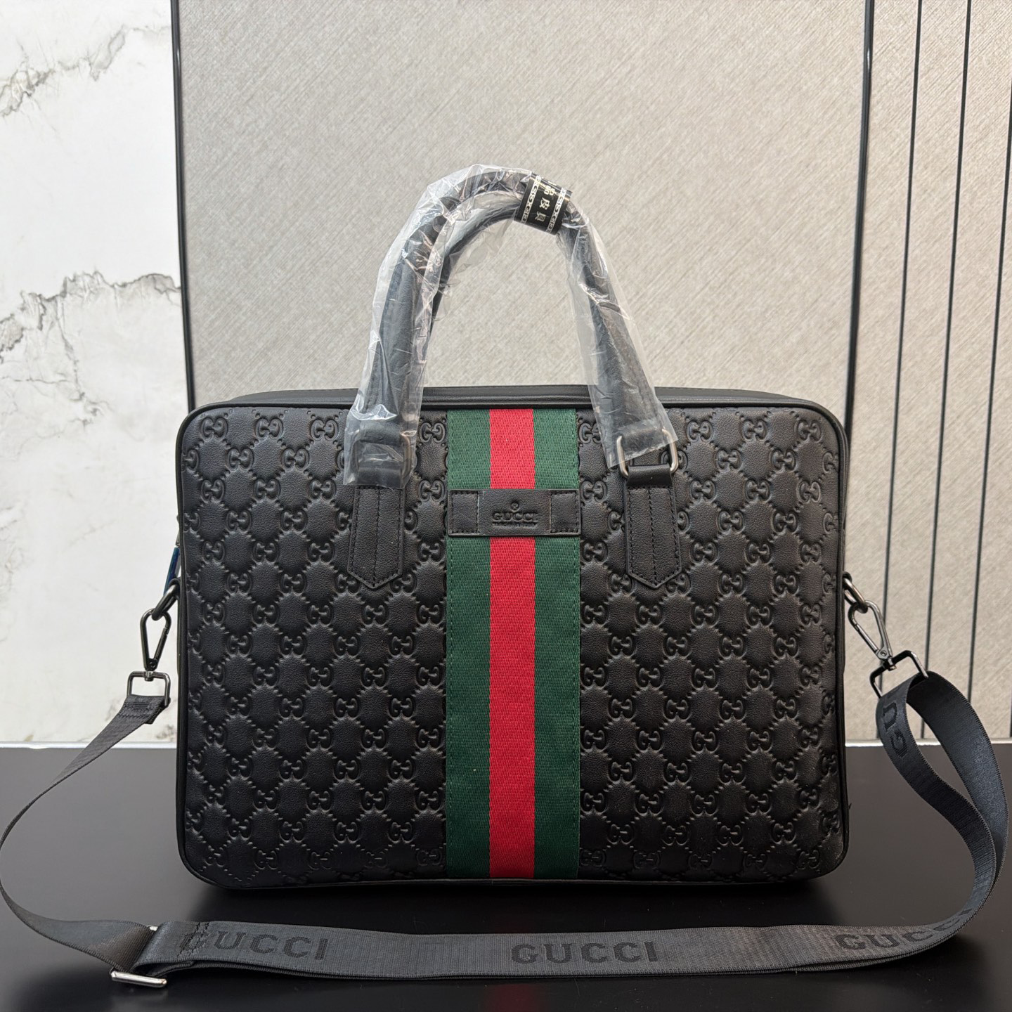 New Black Leather Men's bagsXC052026042213