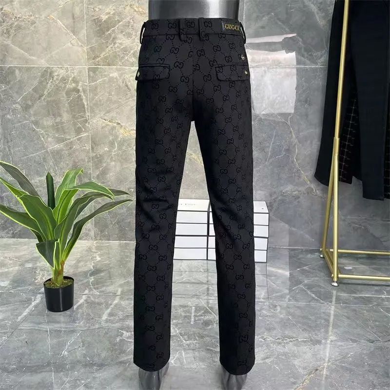 fashionable all-match G Logo slim fit trousers
