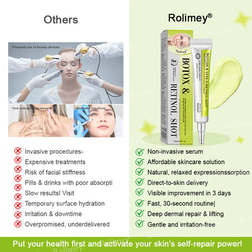 💫👨‍⚕️Made and shipped from the UK 💫Rolimey® Botox & Vita-A Retinol Shot Wrinkle-Lift Tightening cream - Last Day Promotion 70% OFF