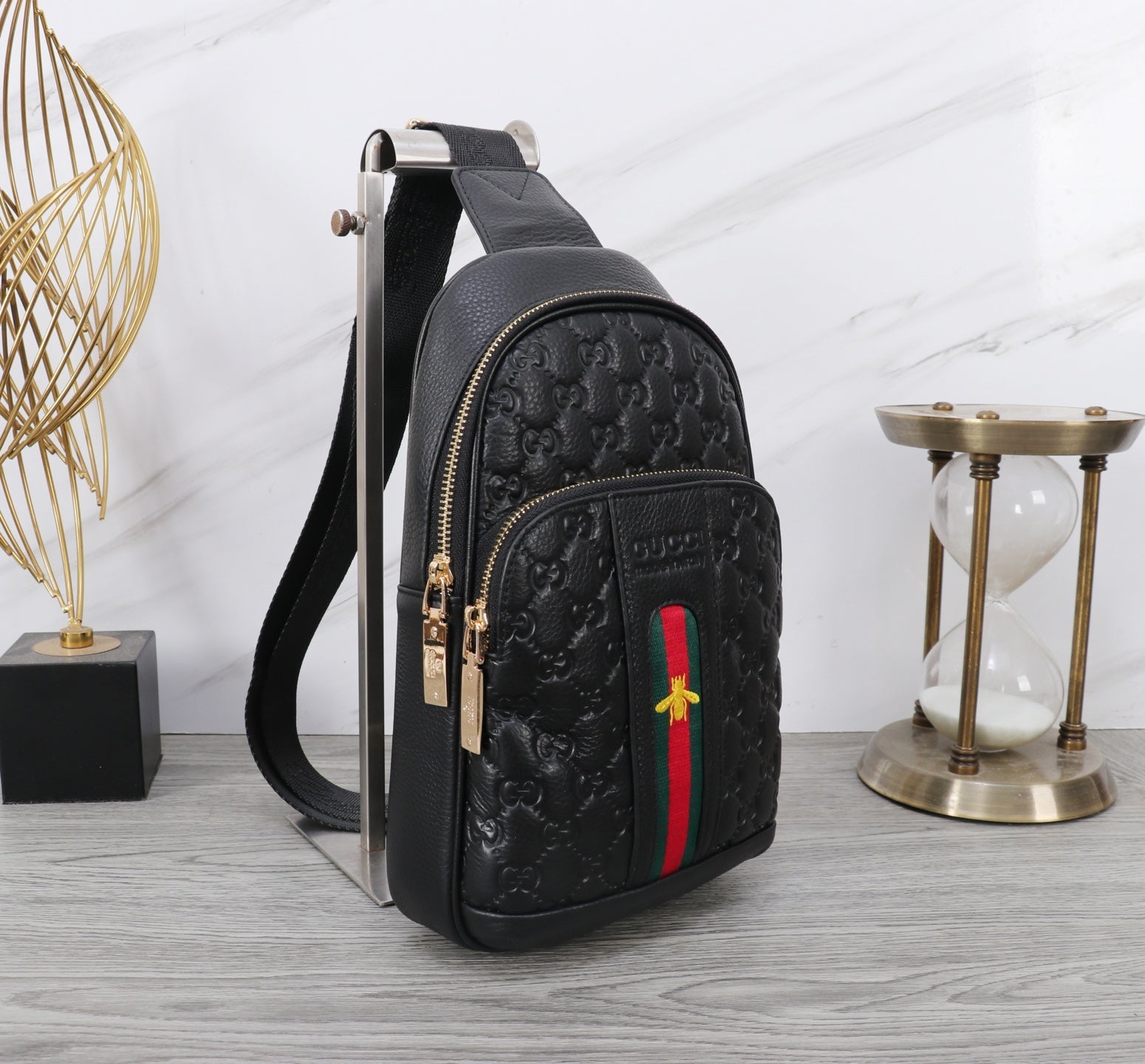 New G Logo Real Leather Men's bagsXC052025081308
