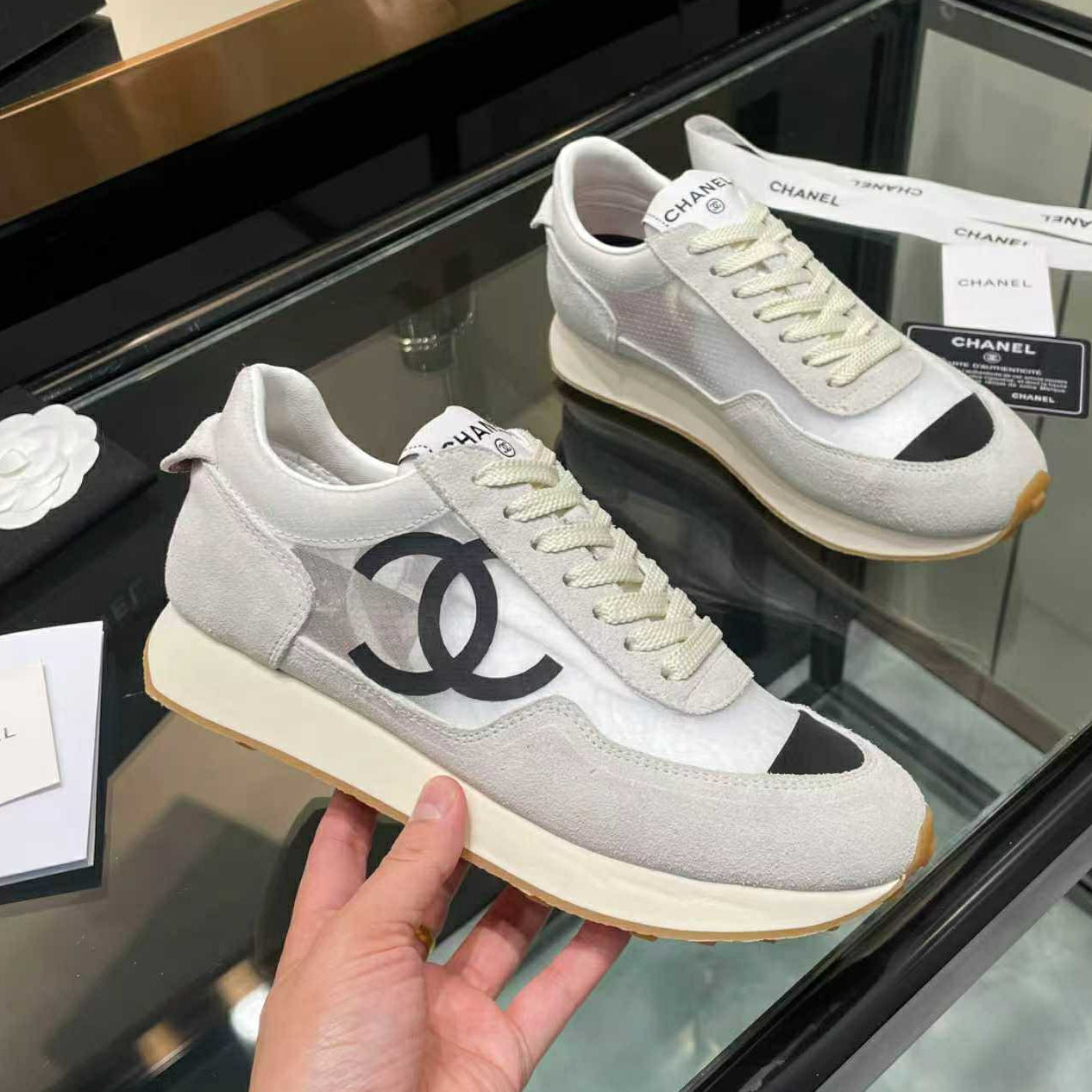 New Black and White Fashion Women's SneakersPD052026032512