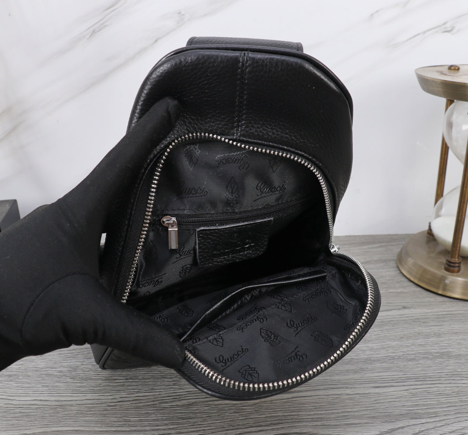 New G Logo Real Leather Men's bagsXC052025081311