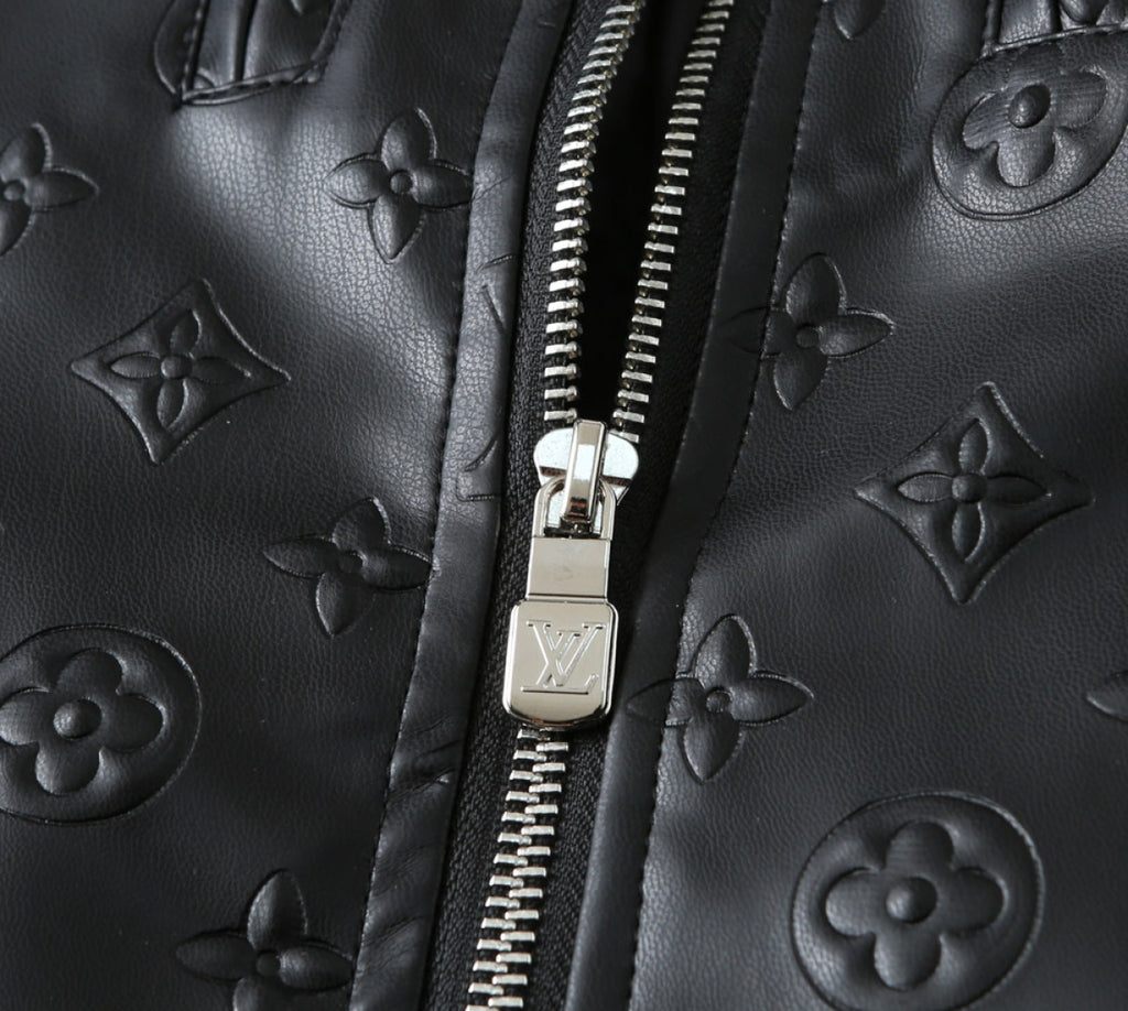 New 2025 leather V Logo Men's JacketXC052025101001