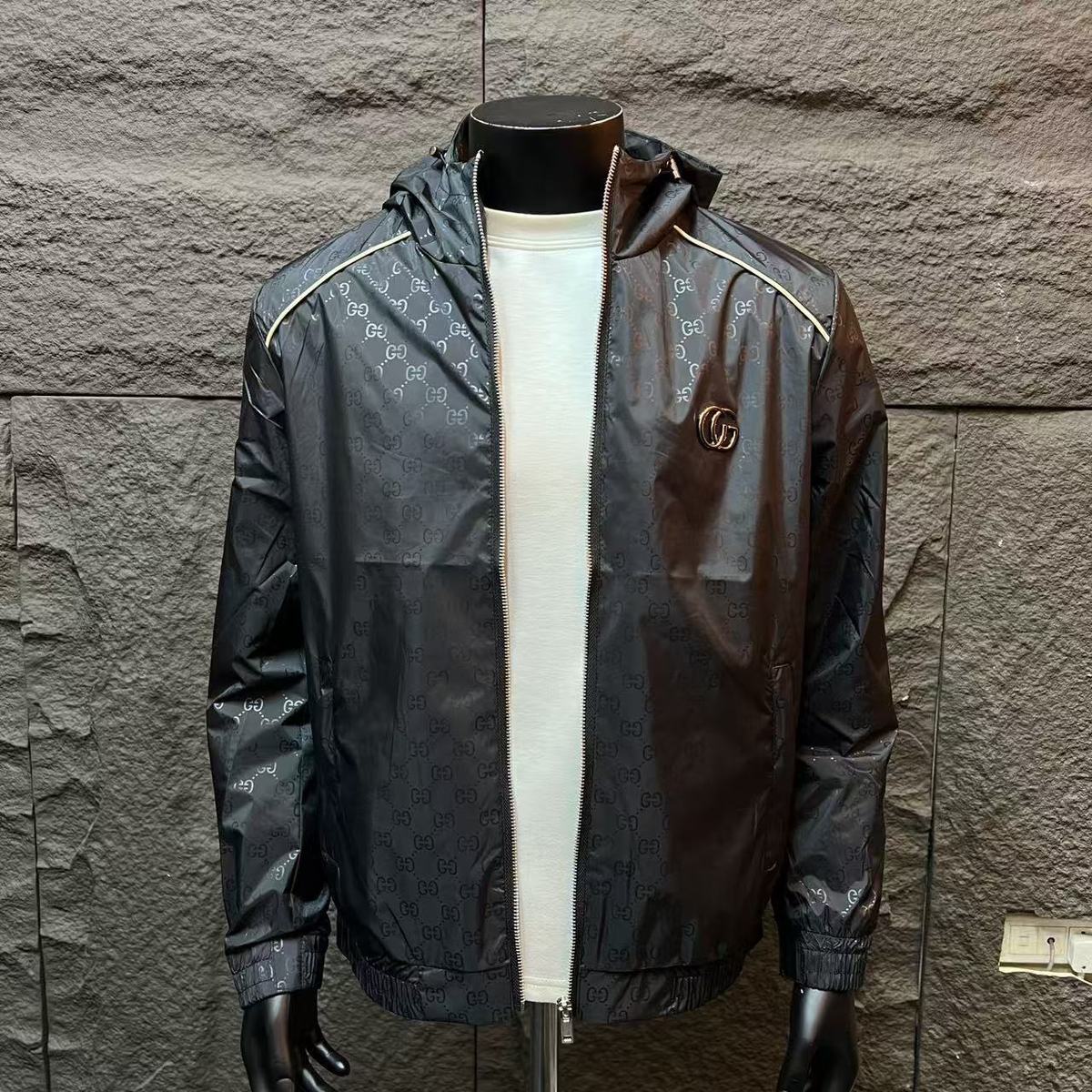 New Black light men's JacketXC052026042401