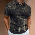 Men's Summer Fashion Printed Polo Shirts 3D1024041719