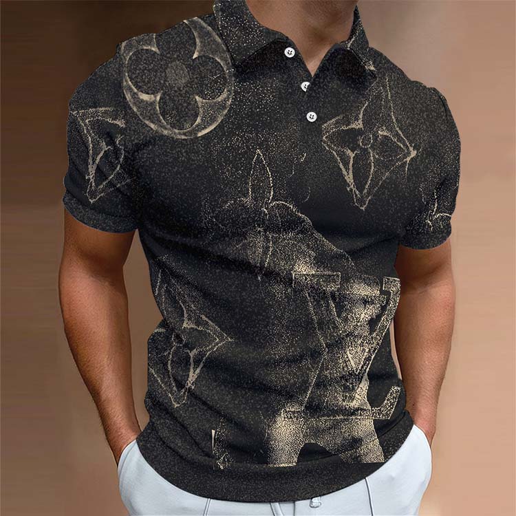 Men's Summer Fashion Printed Polo Shirts 3D1024041719