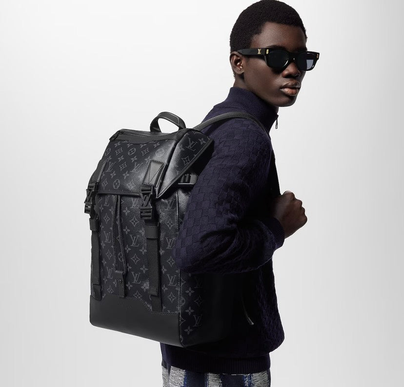 New Blue Leather Men's Backpack bagsPD052026022602