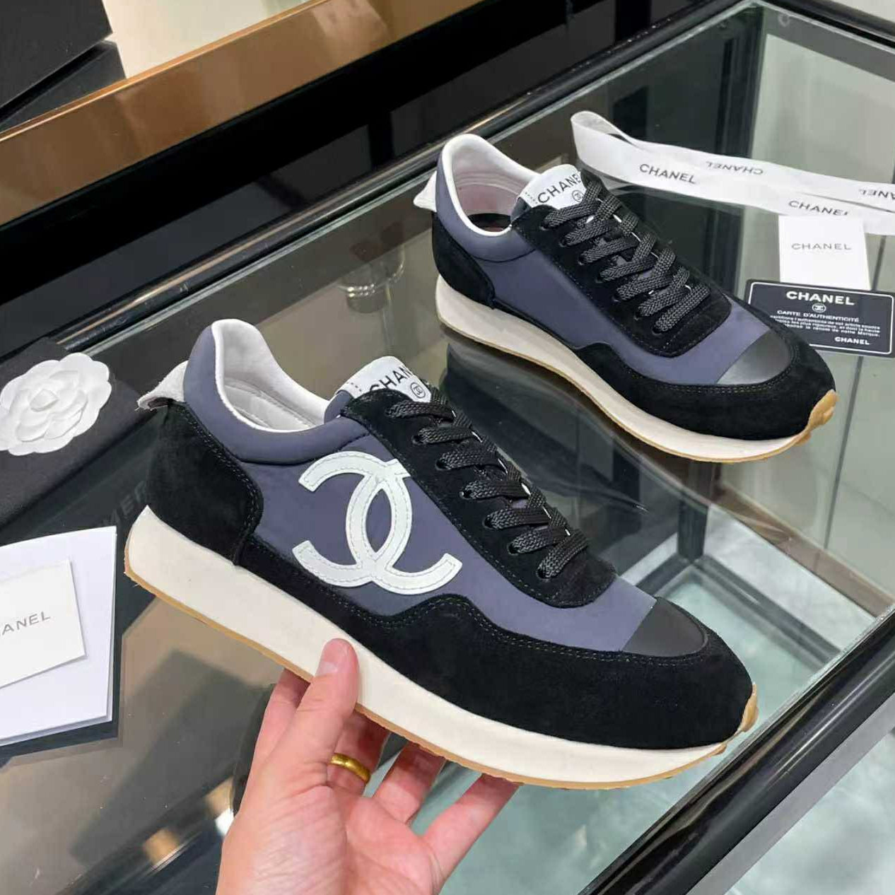 New Black and White Fashion Women's SneakersPD052026032512