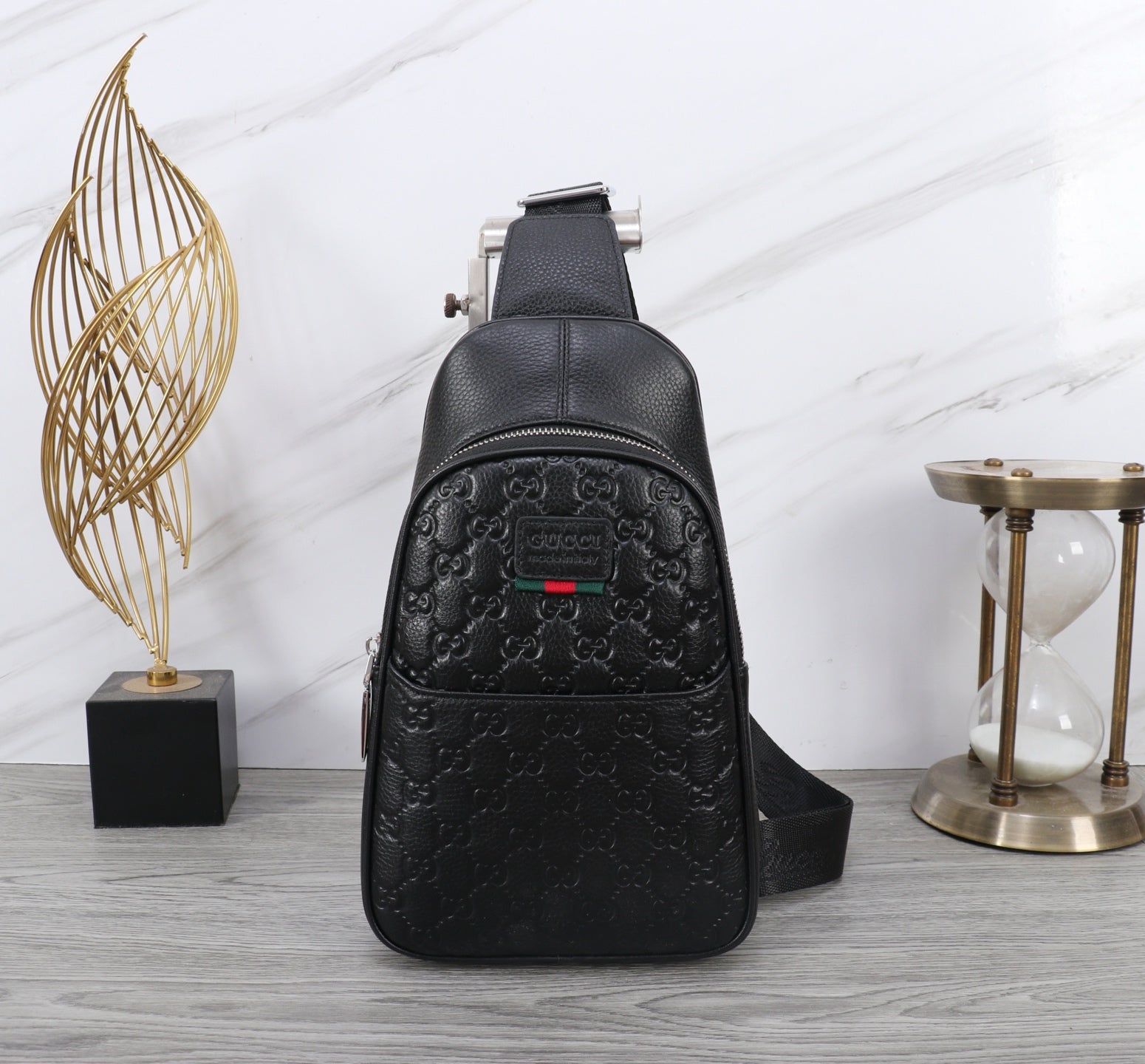 New G Logo Real Leather Men's bagsXC052025081311