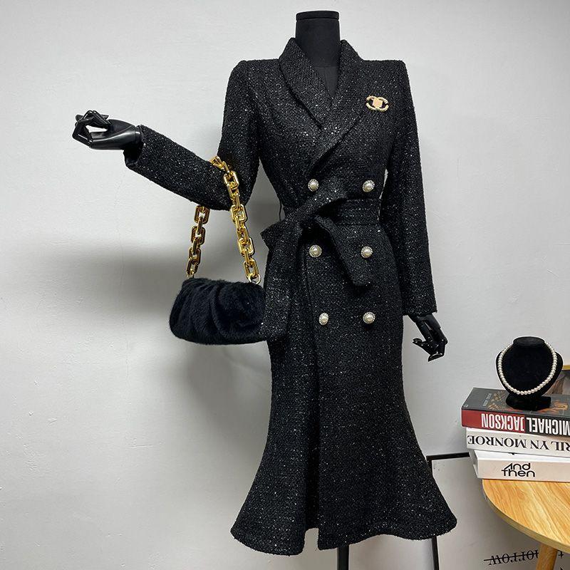 New Fashion C Logo Black Beautiful Women's coats-PD052023121909