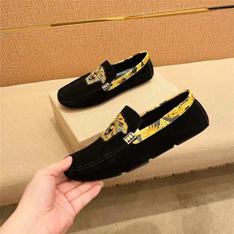 Men's Light Luxury Leather Breathable Loafers 1025021408