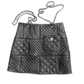 New Genuine Leather Diamond Chain Skirt For Women 10240108LY07